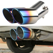 Car Rear Exhaust Pipe Tail Muffler Tip Exhaust Auto Accessories Tips Blue Oxilam