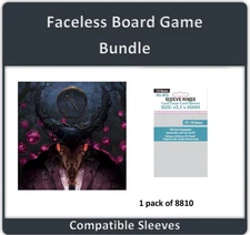 "Faceless" Board Game Compatible Card Sleeve Bundle (8810 X 1)