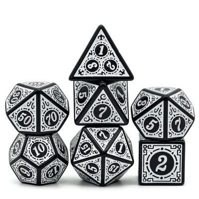 DND Dice Set -D&D Polyhedral Dice (7 Pcs) with Gift Leather Dice Bag for Dung...