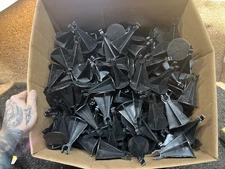 (QTY 491) 3” Rebar Support Chair with Flat Base, Fits Bar Sizes 3-5, Black