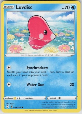 Pokemon Luvdisc 039/203 SWSH07: Evolving Skies NM English/Englisch
