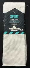 Vintage Wigwam Sport King Tube Socks White Sock Size 9-15 USA Made White NOS
