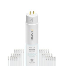 NuWatt 30 Pack 4 FT LED T8 Tube Light, T10 T12 30 Count (Pack of 1), 5000k 