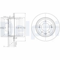 2X Delphi Bremsscheibe BG4082C FüR Hyundai KIA