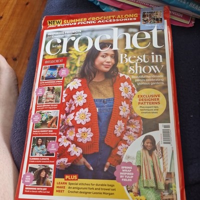 Inside Crochet magazine #189 2026 Handmade pieces celebrating glorious gardens