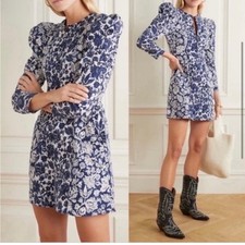 ULLA JOHNSON Wren denim mini dress Size 10. NWOT. Retail $445