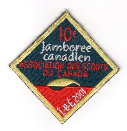 2001 Scouts Canada Canadian Jamboree CJ01 Association Des Scouts Du Canada badge