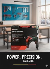 Parkside 2-Speed Hammer Drill PSBM 1100 B1 Brand-New In Sealed Box