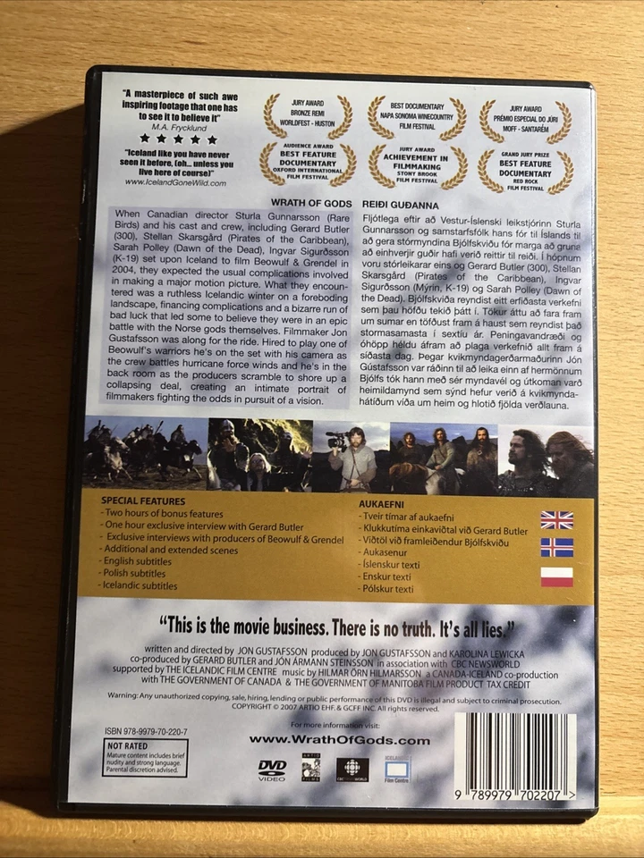 Wrath of Gods [DVD] SIGNED by Director Jon E Gustafsson - Image 2 of 3