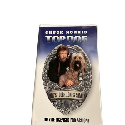 Top Dog 1995 Clamshell VHS Chuck Norris Vintage 90s Action and Adventure