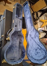 Crossrock LP Case  fit Les Paul Electric Guitar, Semi-vintage Arched Hardshell