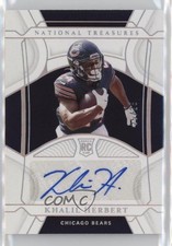 2021 Panini National Treasures Holo Silver 25/25 Khalil Herbert #103 Auto 17j1