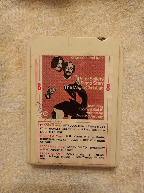 The Magic Christian 8-Track tape original Soundtrack Ringo Starr, Peter Sellers 