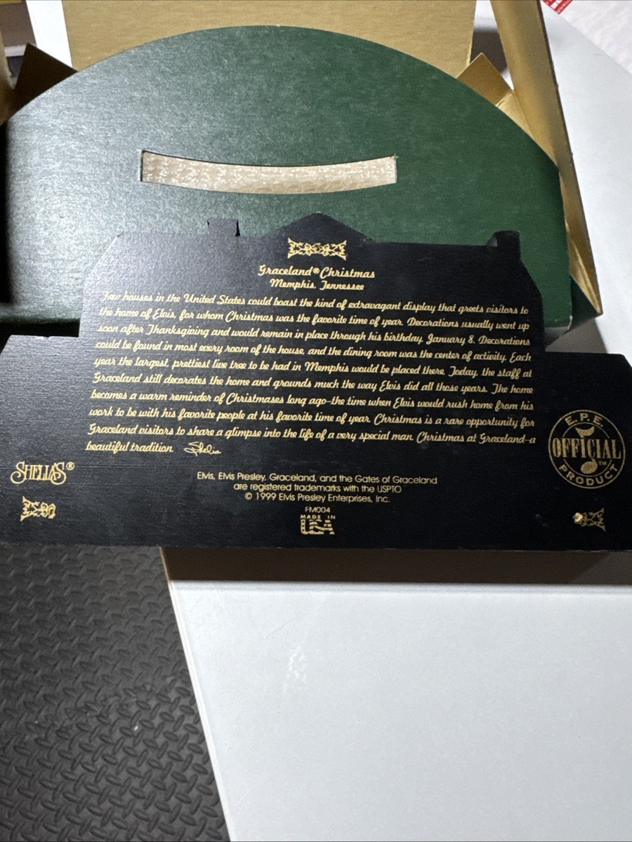 Elvis Presley: GRACELAND Sculpture by SHEILA'S New Original Box