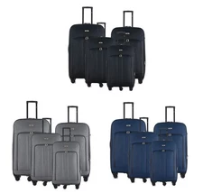 Sean Softside Expandable w/ Spinner Wheels & Combo Lock 4 Piece Luggage Set