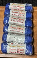 6 Skeins of Red Heart Luster Sheen - 850 Blueberry - BRAND NEW  FACTORY SEALED