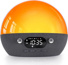 Sunrise Alarm Clock with Bluetooth Speaker, White Noise Sound Machine, Alarm Clo