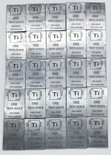 Lot Von 25 x 1 Unze Oz Titan Barren .996 Rein , 25 St&uuml;ck
