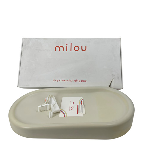 Milou Stay Clean Changing Pad 31 x 16 x 3.7" - Color Oat / Beige #BU0554