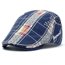 M MOACC Men Beret Hat Cotton Buckle Adjustable Newsboy Hats Cabbie Gatsby Cap