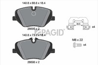 Pagid Bremsbelagsatz Scheibenbremse T3195N FüR BMW 5Er G60 G90 G68 2Er Active X1