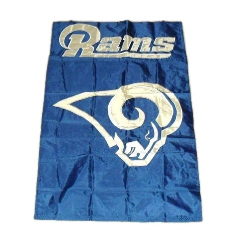 Los Angeles Rams Embroidered Two Sided Flag Banner 44 X 28 Inches New ...