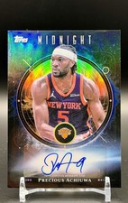 2025-26 Topps Midnight - Midnight Oil Marks Precious Achiuwa #MO-PA Autograph