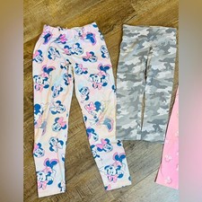 Disney Minnie Mouse Girls Leggings   Size 7/8   Fair Condition