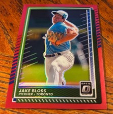 2025 Donruss Optic Red Prizm Baseball - Jake Bloss - #96  09/99
