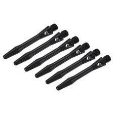 PATIKIL 35mm Aluminum Dart Shafts, Medium 2BA Thread Stems 35mm, Black
