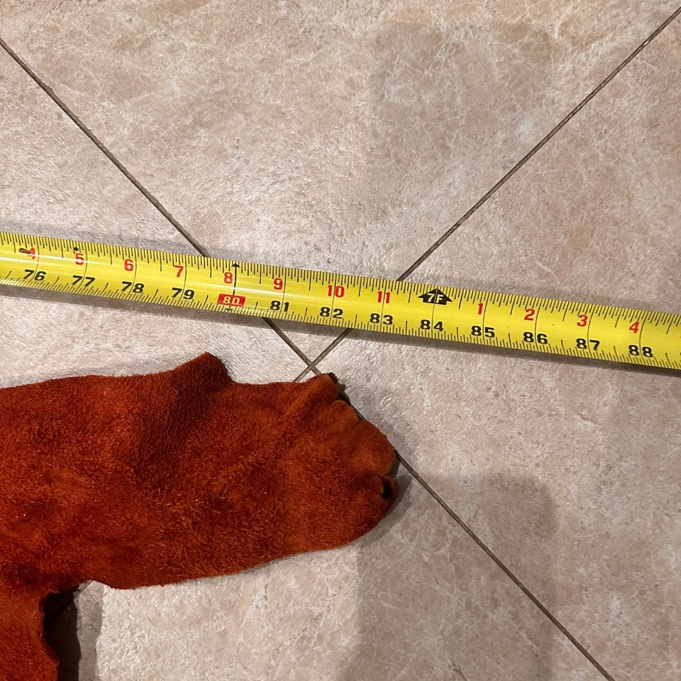 Pieza de tapicería grande de gamuza de cuero para suministros artesanales para ocultar proyectos hágalo usted mismo naranja Foto 2 de 4