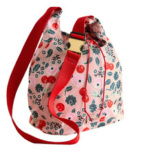 Cath Kidston Pink Red Cherry Medium Sling Cross Body Bag BNWT