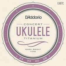 D'Addario Titanium Concert Ukulele Strings 3 Pack 