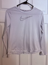 Kids Nike Swim Dri-Fit Long Sleeve White large