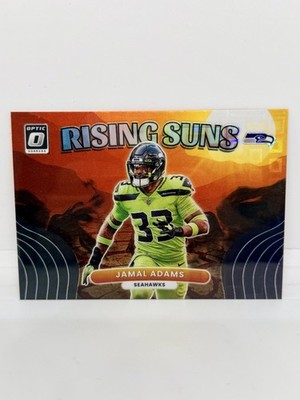 JAMAL ADAMS 2022 Donruss Optic Rising Suns Black Pandora Prizm /25 Seahawks