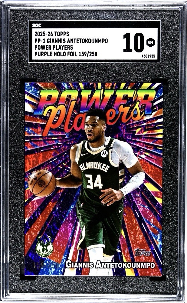 2025-26 Topps - Power Players Giannis Antetokounmpo #PP-1 Purple