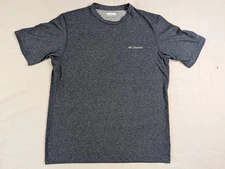 Columbia Thistleton Park Crew Shirt Mens M Blue Omni-Wick Advanced Evaporation