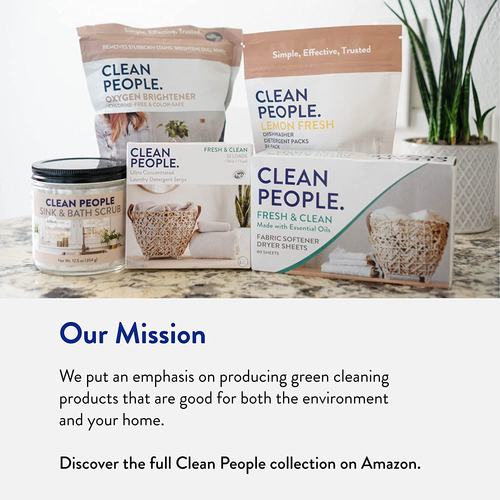 Clean People Laundry Detergent Sheets - Plant-Based, Hypoallergenic Laundry Soap - Afbeelding 7 van 7