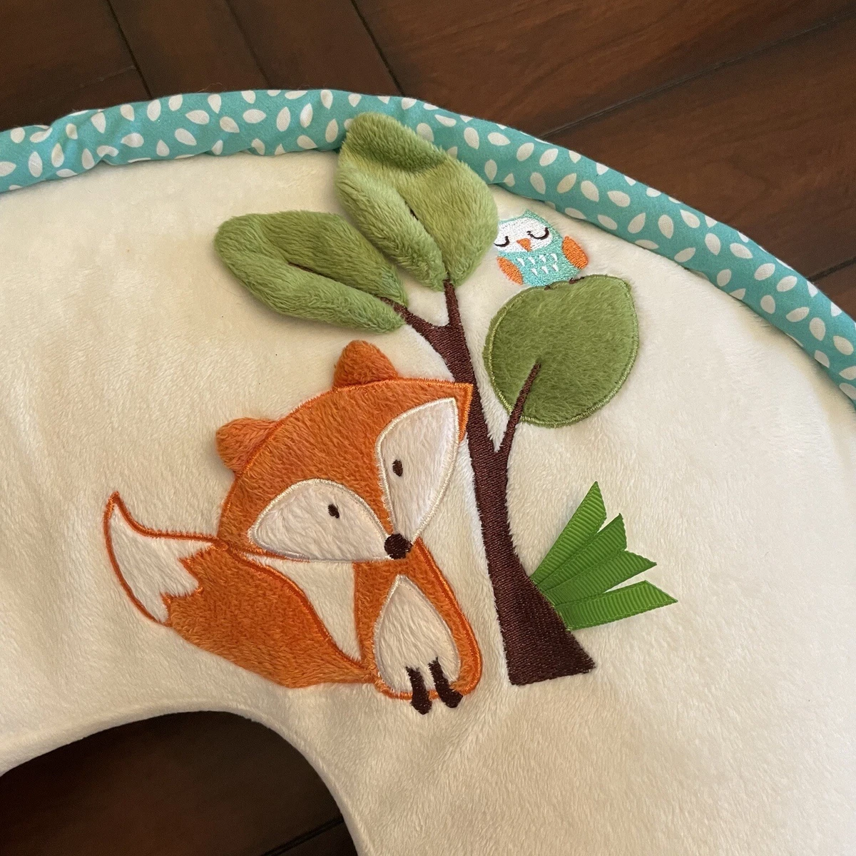 NWOB Boppy Pillow w Luxe Fox Owl Slipcover eBay