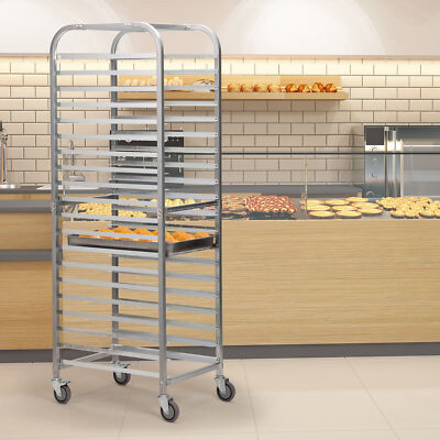 72  20-Tier Super Sheet Pan Rack Bakery Rack Super Capacity Bread Rack wheels 