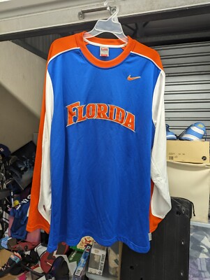 Vintage Nike Team Florida Gators Shirt Mens XL Long Sleeve Basketball  Warmup
