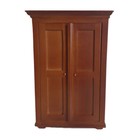 Creal 27963 brauner Kleiderschrank nussbaum Holz 1:12 für Puppenhaus NEU!#