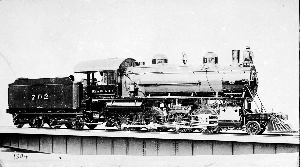 4DD529 NEG/RP 1910s? SEABOARD AIR LINE RAILROAD 2-8-0 LOCO