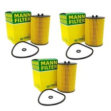 Mann Set of 3 Oil Filters HU 7020 z For Audi A3 VW Beetle Golf Jetta 2.0 L4