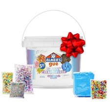 Elmer's Gue Premade Includes 5 Sets of Slime Add-ins, 3 Lb. Bucket, Glassy Cl...