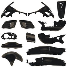 KIT CARENE PLASTICHE GILERA RUNNER 50.125.180.200 FX/FXR VX/VXR NERO LUCIDO 11PZ