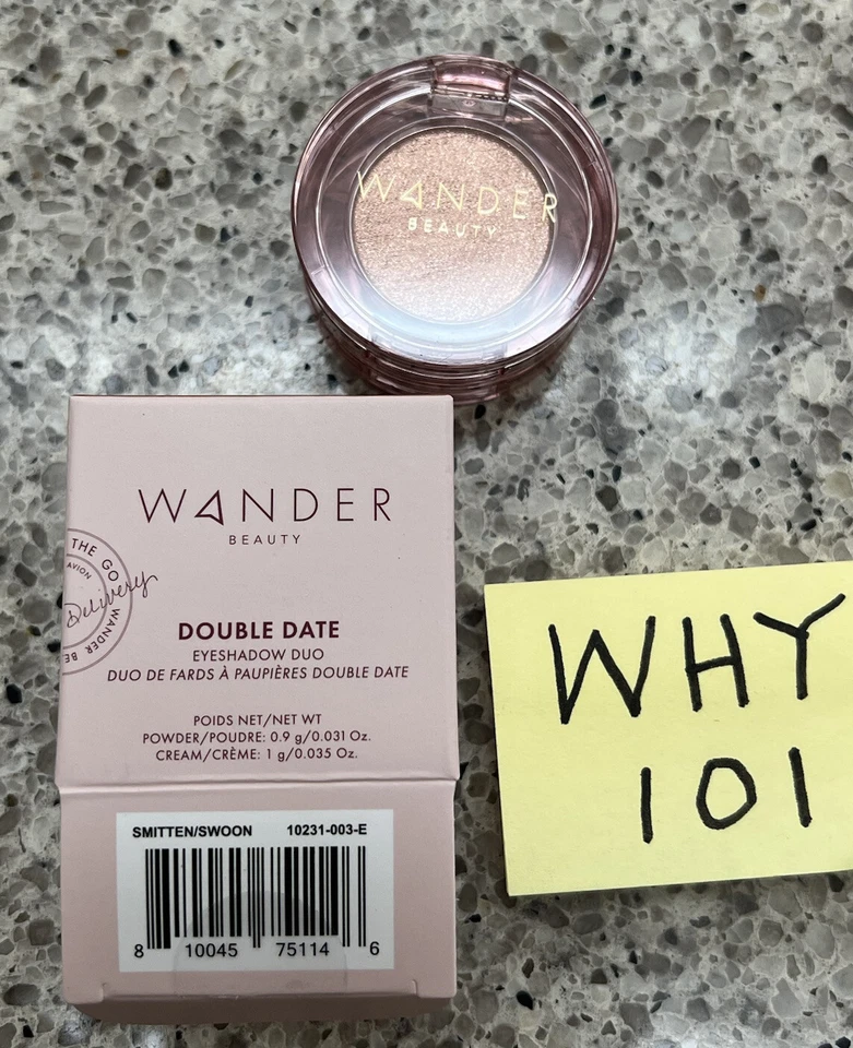 Wander Beauty DOUBLE DATE Eyeshadow DUO SMITTEN/SWOON Full SIZE SEALED RET$26 - Image 4 of 4