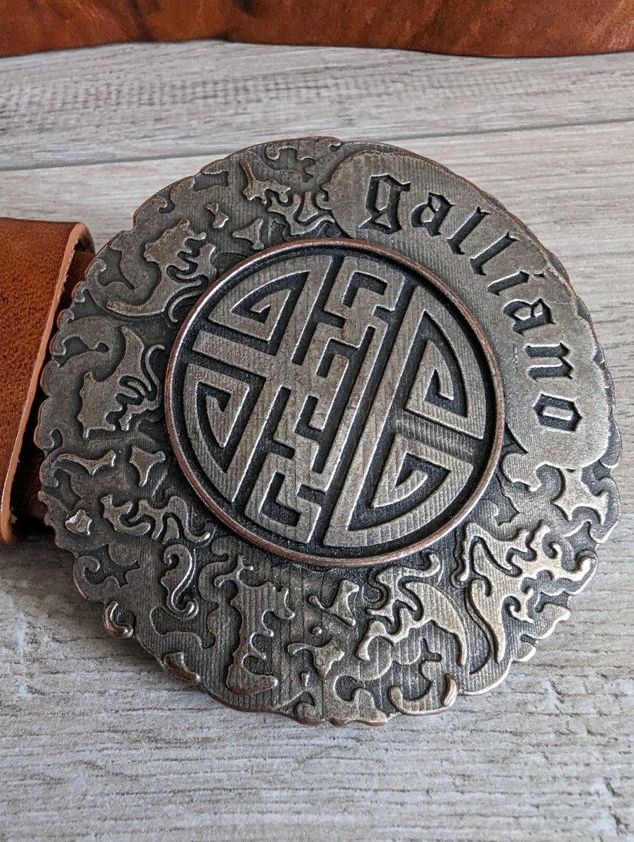 希少 90s 00s John galliano ベルト Rare Vintage John Galliano Belt brown made in Italy size 90