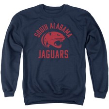 University of South Alabama Adult Crewneck Sweatshirt Color Logo, Navy, S-3XL