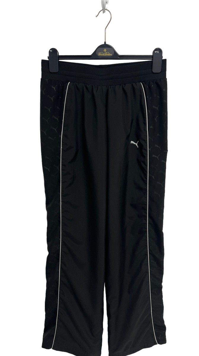 Puma Women's Straight Black Elastic Waist Pull-On Sweatpants Size XL